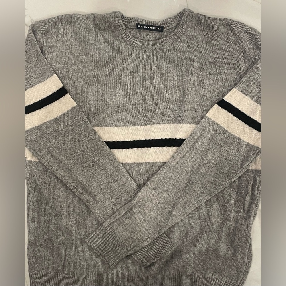Brandy Melville Bernadette Grey Sweater